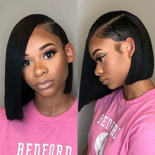  blunt cut bob hairstyles for black women