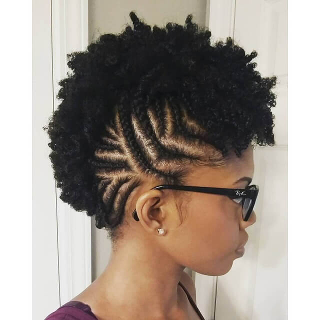 braided hairstyles for short natural hair
