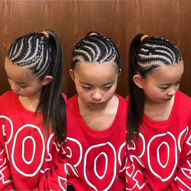 cornrows braids for little girl 