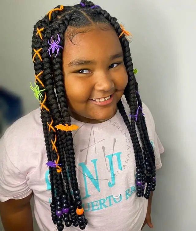  little black girl box braids