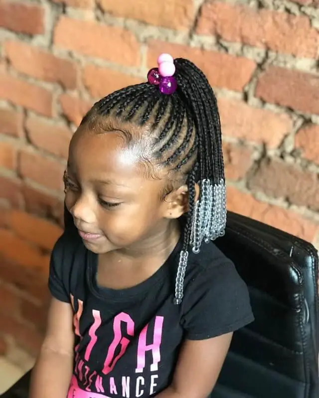  ponytail braids for black hair little girl