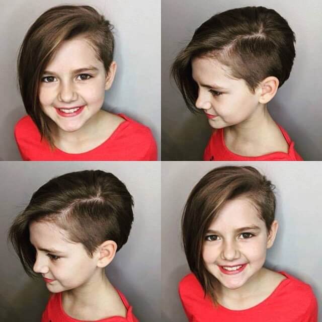 A-Line Pixie Cut For Little Girl