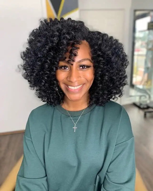 short crochet hairstyles with curly hair