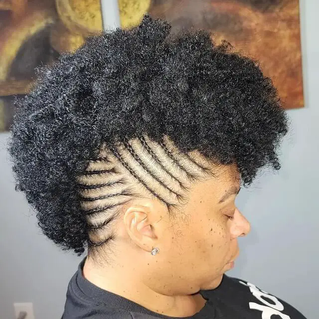 short crochet mohawk hairstyles 