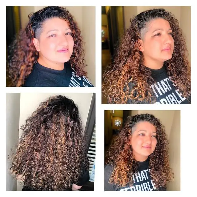Faded Highlights for Curly Hair 