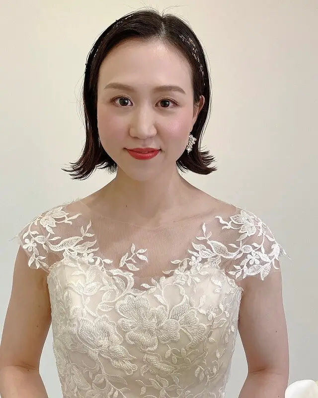asian wedding hairstyles for short hair