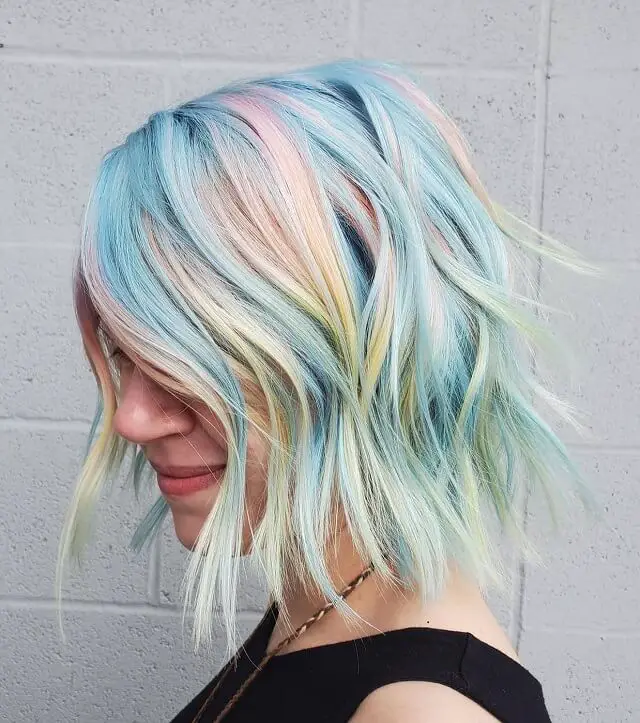 Pastel Choppy Bob 