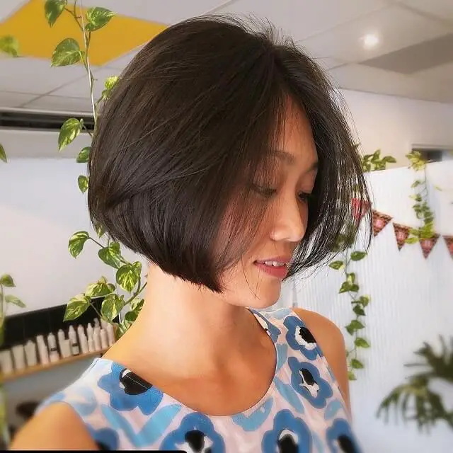 short hairstyles for thin asian hair