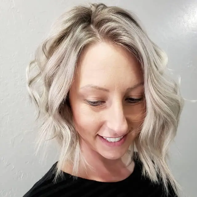  textured choppy bob