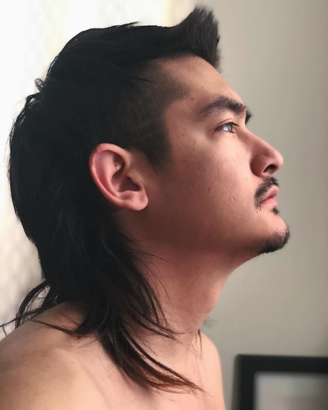 90s asian long hair undercut
