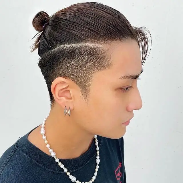 Man bun haircut for korean