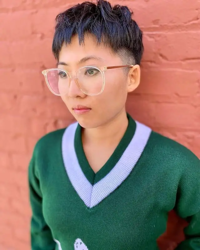 asian blunt pixie cut