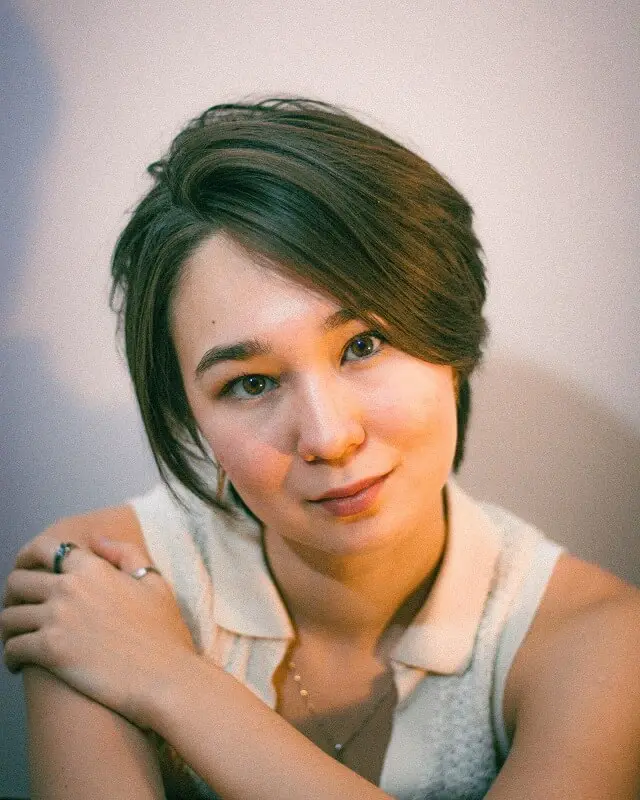 asian pixie cut for round face