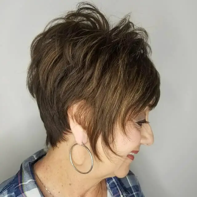 short spiky shaggy haircuts for over 50