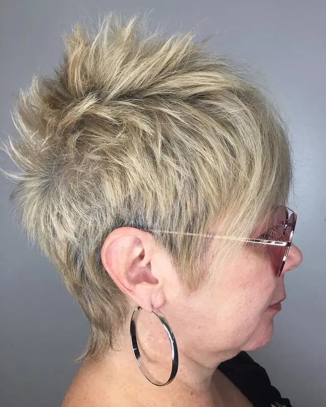 short spiky textured haircuts for women over 50