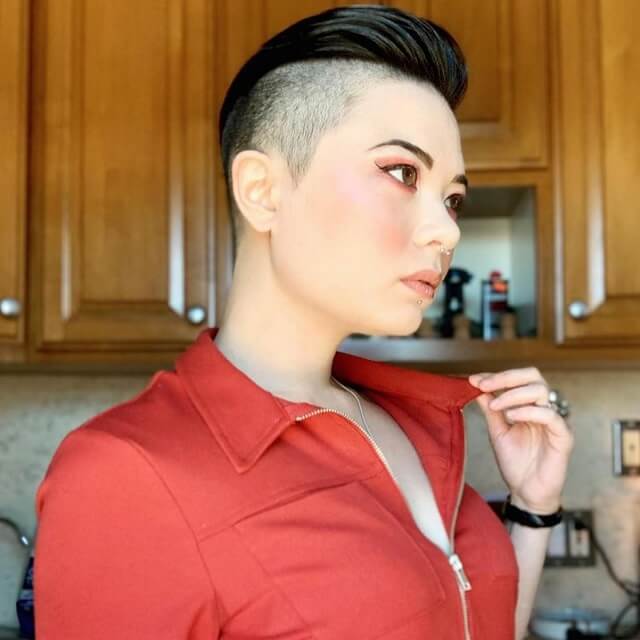 undercut asian pixie cut