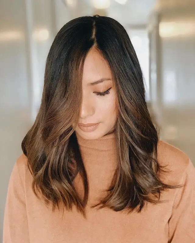 Chocolate Brown Asian Hair Color