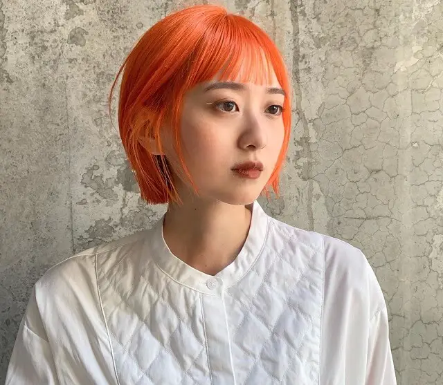 asian orange hair color