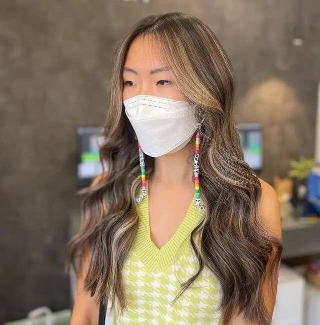 balayage color for asian hair