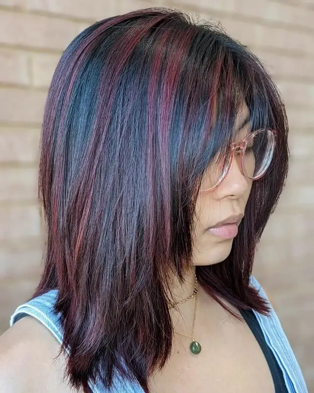 burgundy hair