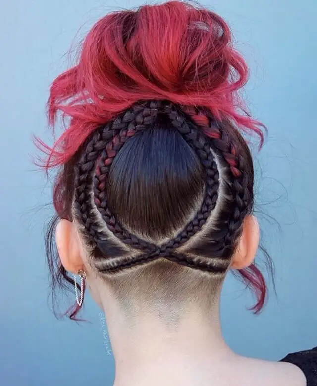  Braided Nape Undercut