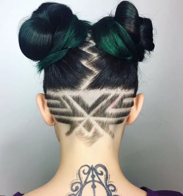 Abstract Nape Undercut