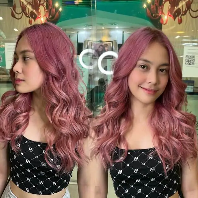 rose gold asian hair color