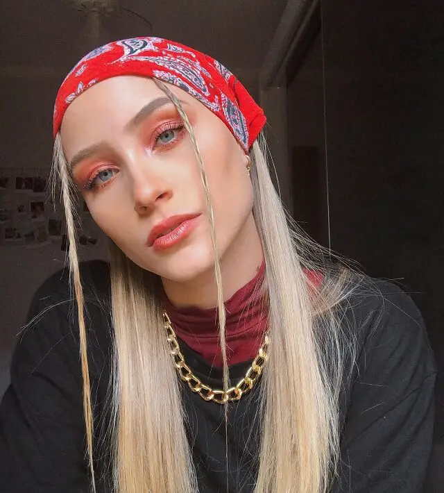 90s bandana hairstyle