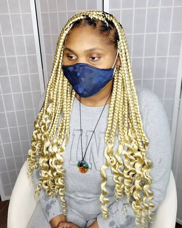 Blonde Coi Leray Braids