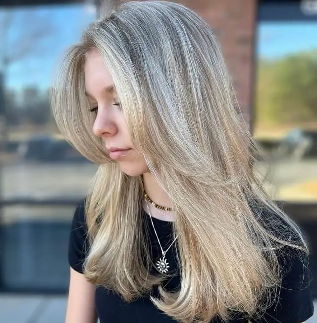 Blonde With highlights 