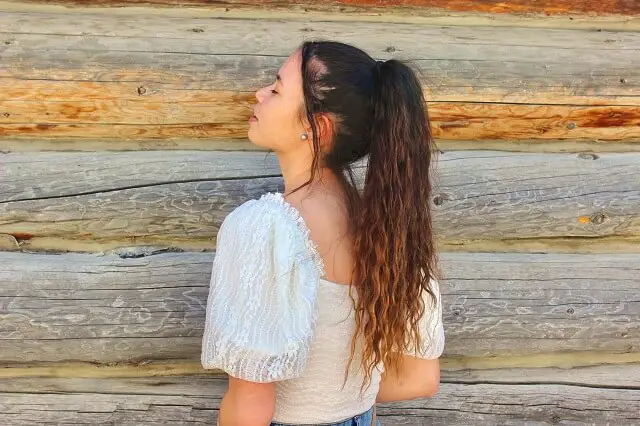 Crimped Ponytail 