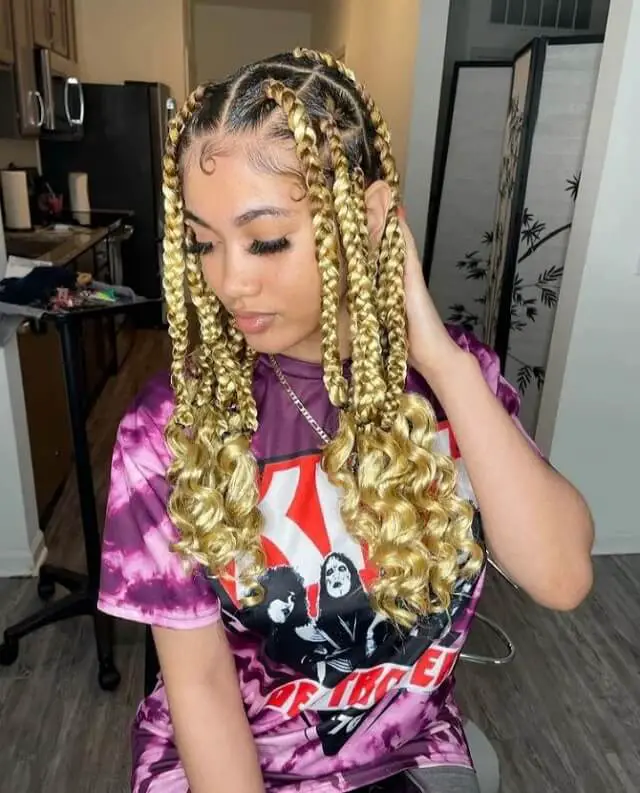 coi leray braids blonde