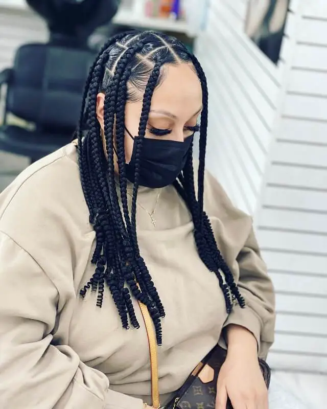 knotless coi leray braids