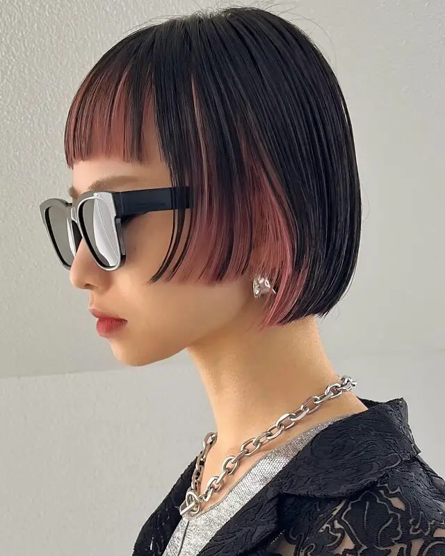 Ombre Pageboy Haircut